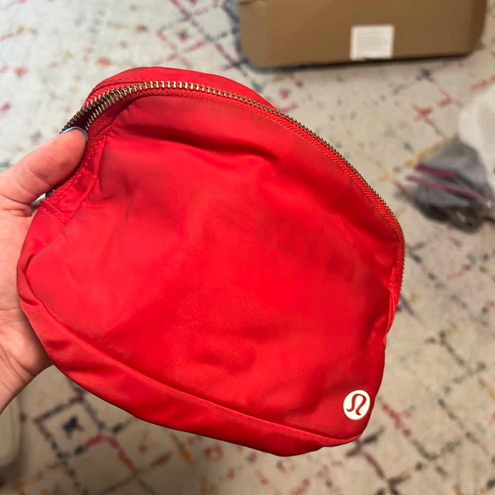 Lululemon Red Everywhere Belt Bag
